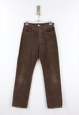 Levi's 551 Corduroy High Waist Trousers in Brown - W33 - L34