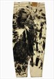 BLACK BLEACH JEANS VINTAGE LEVIS TAPERED FIT (36 X 34.5)