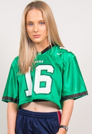 NIKE VINTAGE CROPPED JERSEY SPORTS TOP