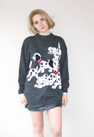 VINTAGE 101 DALMATIONS KNITTED SWEATER