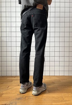 Vintage LEVIS 511 Jeans Wash Denim Pants 90s Black