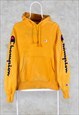 Vintage Yellow Champion Reverse Weave Hoodie Mens Small
