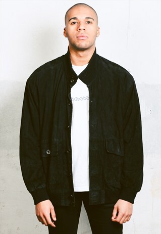 VINTAGE SUEDE BOMBER JACKET