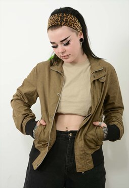 Vintage 90s Carhartt Jacket Bomber Green Size S