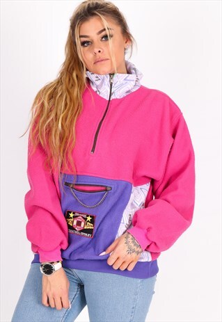 VINTAGE FLEECE PINK SWEATSHIRT NSW162
