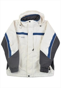 Vintage Columbia Jacket Waterproof White Large