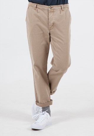 NOW REDUCED WIDE LEG TROUSERS IN TAN
