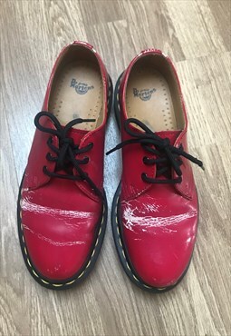 Gorgeous Red Dr Martens Laced Shoes.