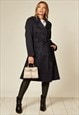 NAVY BLUE MILITARY DUSTER TRENCH COAT