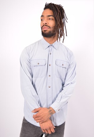 VINTAGE WRANGLER SHIRT BLUE