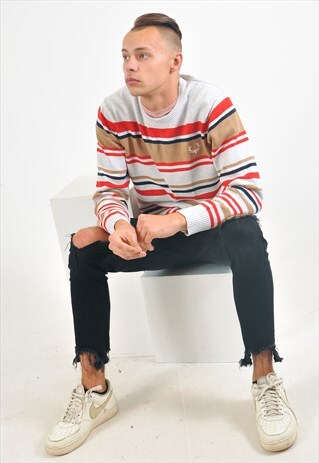 VINTAGE 90'S STRIPPED JUMPER