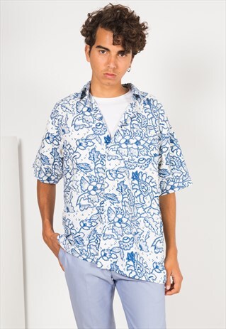 ON SALE VINTAGE 80S HAWAIIAN SHIRT / S1671
