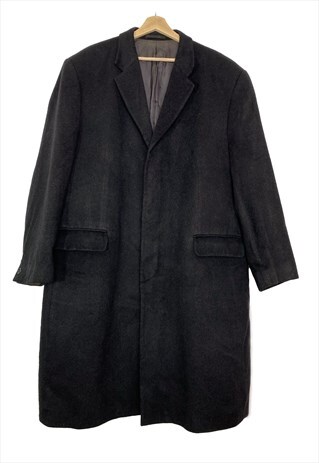 Yves Saint Laurent vintage charcoal gray coat, Size L