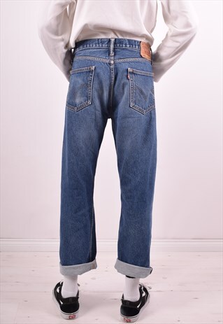 LEVI'S 505 MENS VINTAGE JEANS W38 L29 BLUE 90S