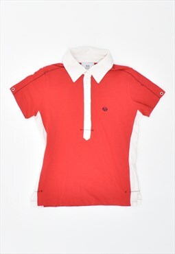 90's Sergio Tacchini Polo Shirt Red