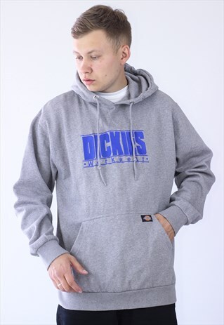 VINTAGE MENS DICKIES WORKWEAR BIG LOGO HOODIE
