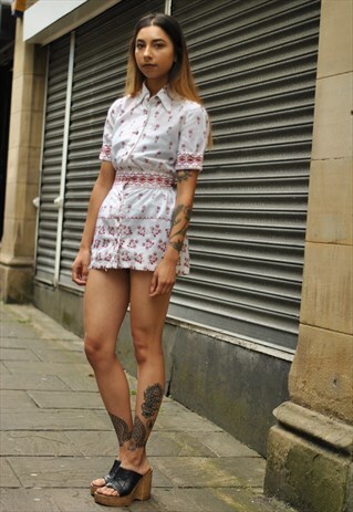 VINTAGE 70S SIMON MASSEY LONDON MINI DRESS