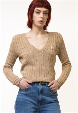 Ralph Lauren Sweater y2k Light Brown Sweater Jumper 5270