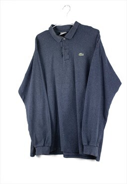 Vintage Lacoste Polo Shirt in Blue L