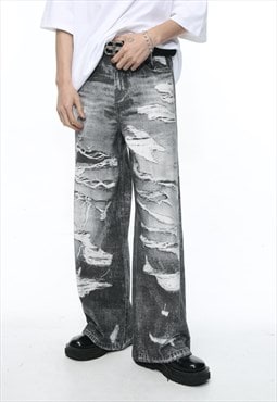 Women's ripped loose fit jeans SS24 Vol.2