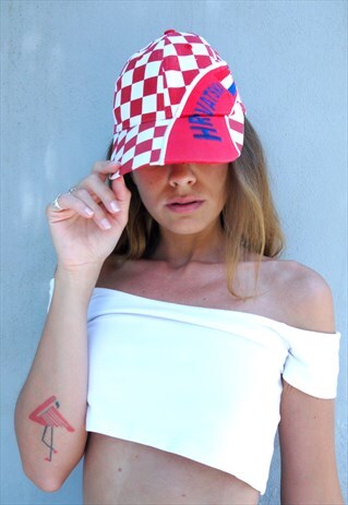 VINTAGE CROATIA HRVATSKA FOOTBALL CAP