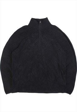 Gildan  Quarter Zip Fleece Jumper Medium Black