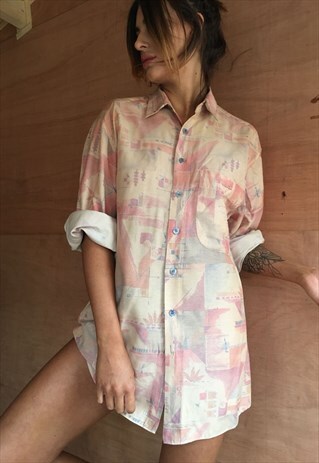 OVERSIZED RETRO 90S 80S VINTAGE UNISEX FESTIVAL SHIRT