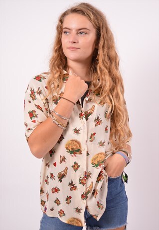 VINTAGE VALENTINO SHIRT SHORT SLEEVE MULTI