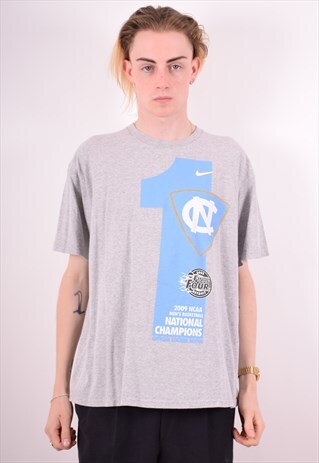 NIKE MENS VINTAGE T-SHIRT TOP LARGE GREY 90S