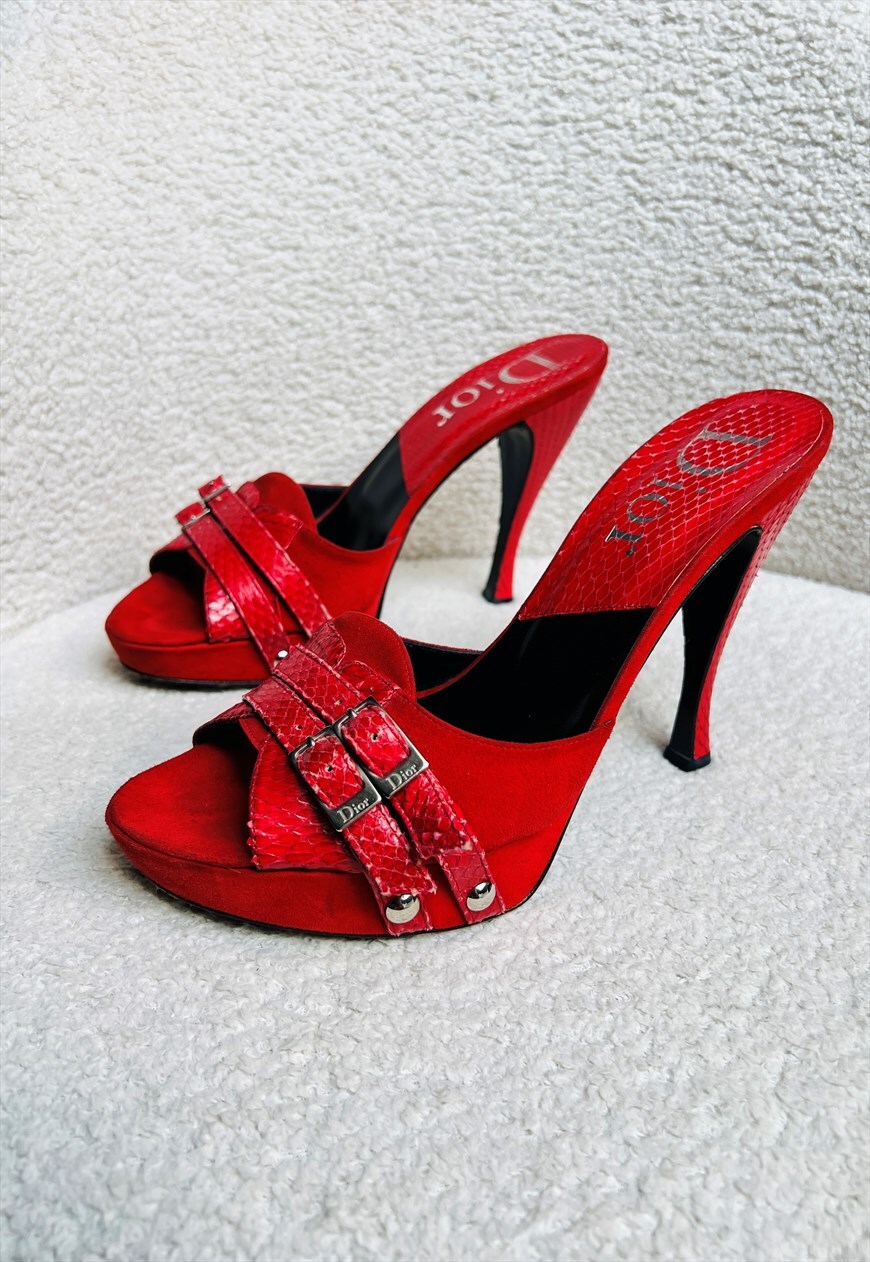 Christian dior red discount sandals