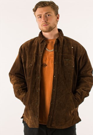 VINTAGE BROWN SUEDE LEATHER DIESEL JACKET