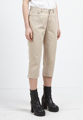VINTAGE BEIGE RALPH LAUREN MIDI SHORTS