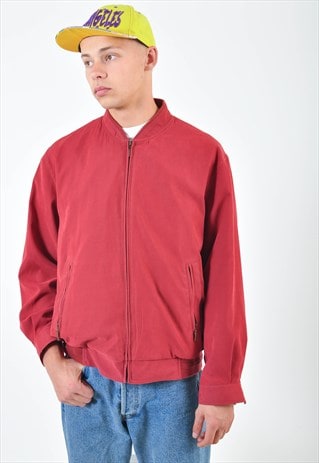 VINTAGE BOMBER JACKET IN MAROON