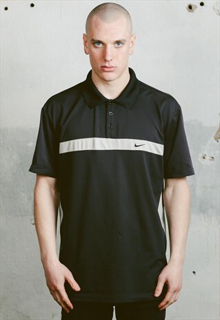 VINTAGE MONOCHROME NIKE POLO SHIRT