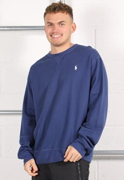 Vintage Polo Ralph Lauren Sweatshirt in Navy Jumper XL
