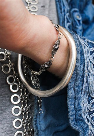 CHUNKY SILVER BANGLE