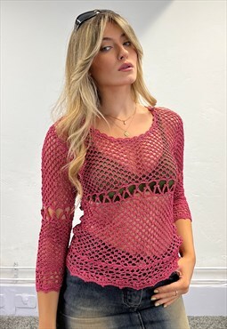 Vintage Crochet Jumper Top