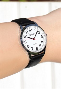 Classic Numbered Silver Watch