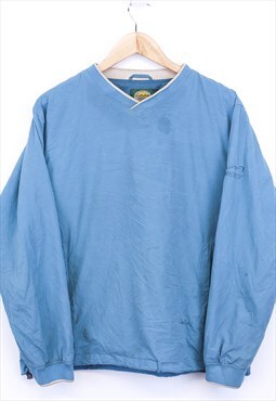 Vintage Cabela Windbreaker Jacket Blue Pullover V Neck