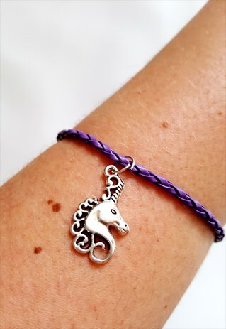 UNICORN CHARM BRACELET PURPLE