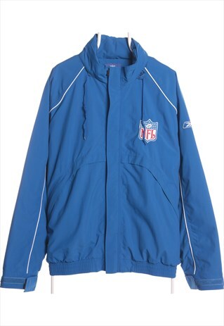 VINTAGE 90'S REEBOK NFL ENCLOSED HOOD WATERPROOF WINDBREAKER