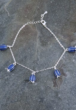 Bluebell Flower Charm Bracelet