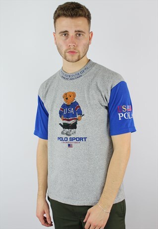 RALPH LAUREN POLO SPORT BEAR RARE SS T-SHIRT