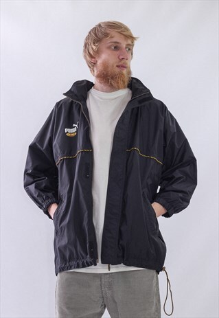 VINTAGE MENS PUMA KING LOGO WINDBREAKER WATERPROOF JACKET