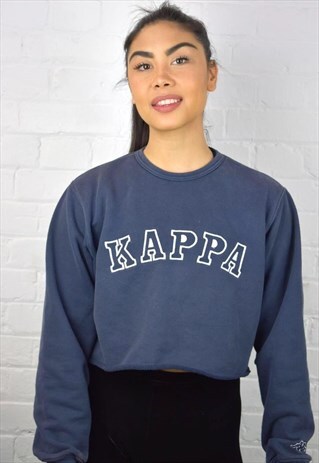 VINTAGE 90'S KAPPA CROPPED SWEATSHIRT