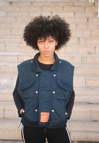 VINTAGE SCHOTT NYC SLEEVELESS JACKET