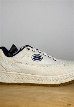 Y2K Vintage Skechers Deadstock White Canvas Sneakers