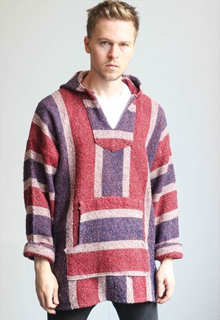 VINTAGE BAJA MEXICAN HOODIE