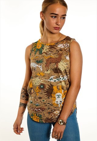VINTAGE PATTERNED VEST T284