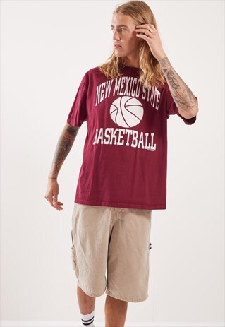 VINTAGE NEW MEXICO STATE BASKETBALL GRAPHIC T-SHIRT